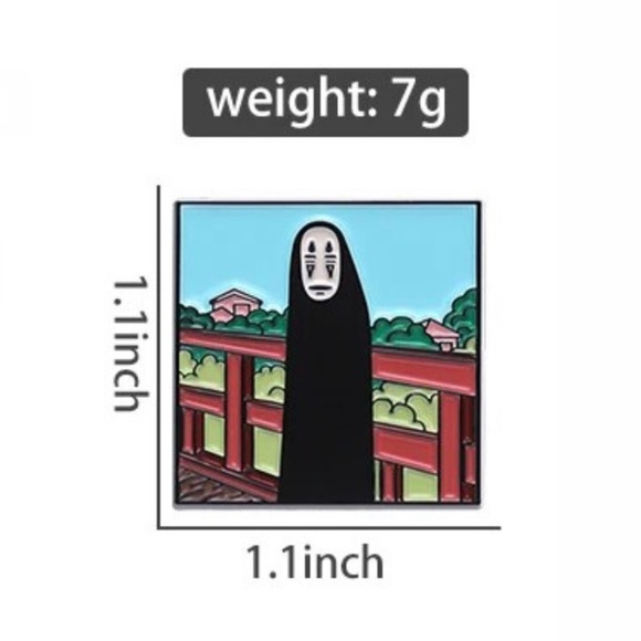 6/$30 Spirited Away No Face Scenic Pose Enamel Pin - Picture 2 of 2